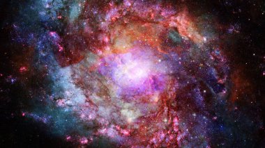 Derin uzayda nebulanın görüntüsü. Bu görüntünün elementleri NASA tarafından desteklenmektedir.