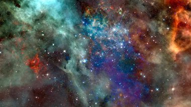 Yansıma bulutsusu site yıldız oluşumu. Nasa tarafından döşenmiş bu görüntü unsurları.