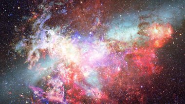 Derin uzayda nebula ve yıldızlar. Bu görüntünün elementleri NASA tarafından desteklenmektedir.