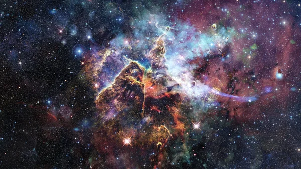 Montagna Mistica Regione Nella Nebulosa Della Carina Ripresa Dal Telescopio — Foto Stock