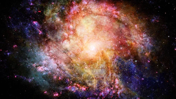 Nebula ve galaksi uzayda. Bu görüntünün elementleri NASA tarafından desteklenmektedir.