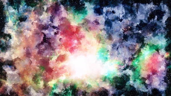 遥远星系中的恒星 尘埃和气体星云 Nasa提供的此图像的元素 — 图库照片