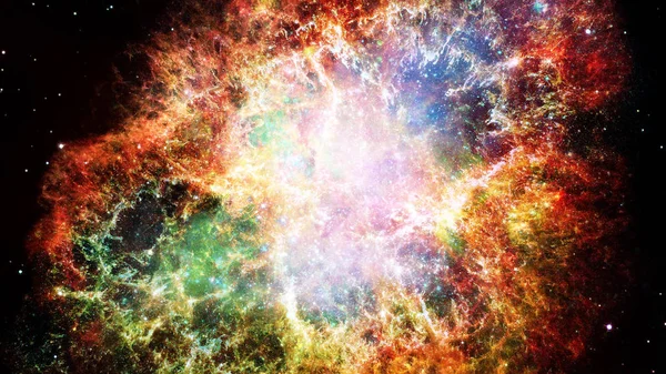 Explosión Supernova Con Nebulosa Brillante Fondo Elementos Esta Imagen Proporcionados —  Fotos de Stock