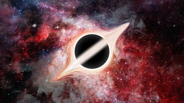 Black hole. Science fiction wallpaper. Elements of this image furnished by NASA