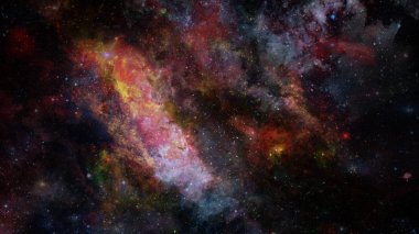 Kozmik sanat, bilim kurgu duvar kağıdı. Derin uzay güzelliği. Nasa tarafından döşenmiş bu görüntü unsurları.