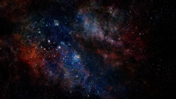 Renkli Uzay Nebulası Görüntünün Elementleri Nasa Tarafından Desteklenmektedir — Stok fotoğraf