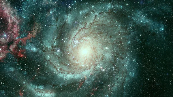 Dark Nebula Stars Space Elements Image Furnished Nasa — Stock Photo, Image