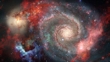 Derin uzayda nebulanın görüntüsü. Bu görüntünün elementleri NASA tarafından desteklenmektedir.