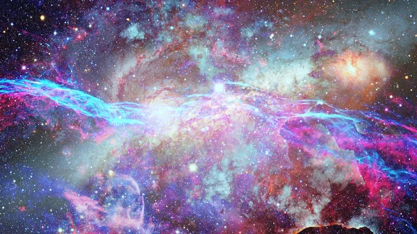 Νεφέλωμα Και Αστέρια Στο Βαθύ Διάστημα Στοιχεία Αυτής Της Εικόνας — Φωτογραφία Αρχείου