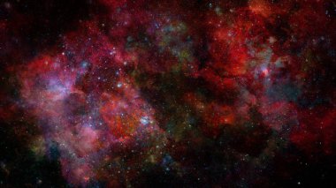 Bulutsusu ve derin uzay, gizemli evren yıldızlarda. Nasa tarafından döşenmiş bu görüntü unsurları