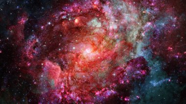 Galaxy ve bulutsu. Alan arka plan soyut. Bu görüntü döşenmiş Nasa tarafından unsurları.