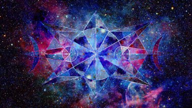 Soyut hipster geometrik arka plan. Nasa tarafından döşenmiş bu görüntü unsurları.