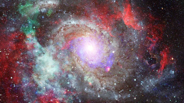 Туманность и звезды в открытом космосе. Элементы этого изображения предоставлены НАСА. — стоковое фото