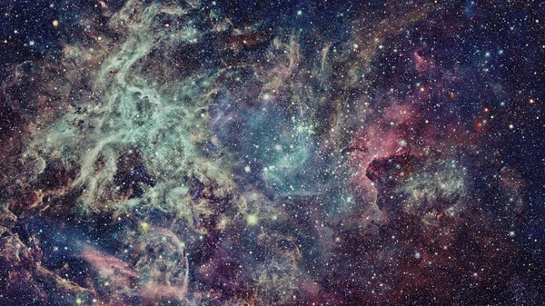 Galaksi ve nebula. Bu görüntünün elementleri NASA tarafından desteklenmektedir