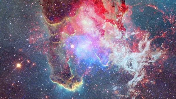 Bela nebulosa e galáxia. Elementos desta imagem fornecidos pela NASA — Fotografia de Stock