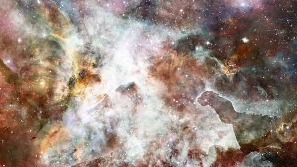 Universo lleno de nebulosa y galaxia. Elementos de esta imagen proporcionados por la NASA — Foto de Stock