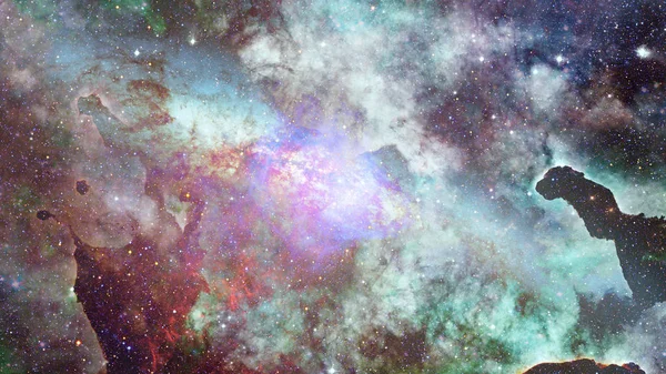 Galaxy och Nebulosa. Abstrakt bakgrund. Delar av denna bild Möblerad av NASA — Stockfoto