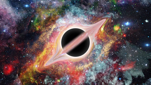 Schwarzes Loch. Elemente des Bildes von nasa — Stockfoto
