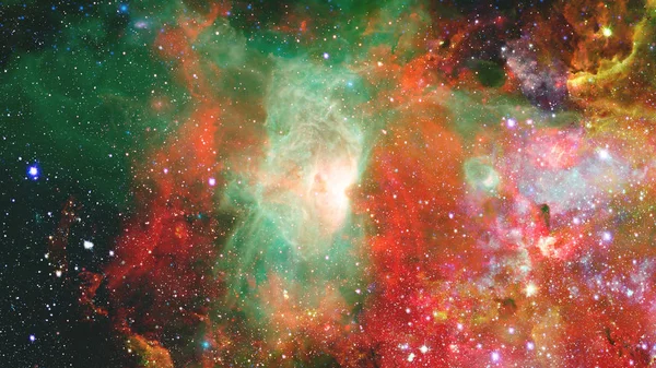 Νεφέλωμα Και Γαλαξίες Στο Σκοτεινό Διάστημα Στοιχεία Αυτής Της Εικόνας — Φωτογραφία Αρχείου
