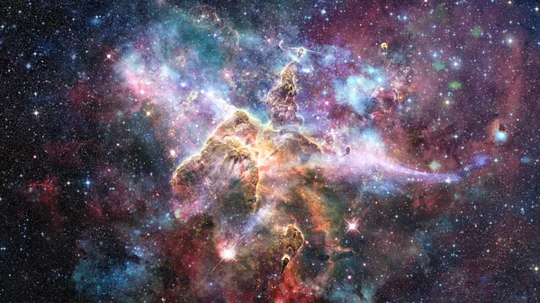 Μυστικιστικό Βουνό Περιοχή Στο Νεφέλωμα Καρίνα Απεικονίστηκαν Από Διαστημικό Τηλεσκόπιο — Φωτογραφία Αρχείου