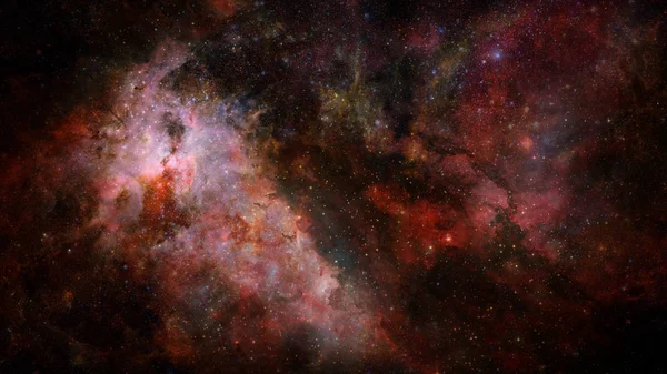 Yıldızlı derin uzay - Bulutsusu ve gökada. Nasa tarafından döşenmiş bu görüntü unsurları.