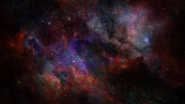 Derin uzayda nebulanın görüntüsü. Bu görüntünün elementleri NASA tarafından desteklenmektedir.