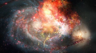 Bulutsusu ve derin uzay, gizemli evren yıldızlarda. Nasa tarafından döşenmiş bu görüntü unsurları