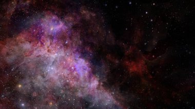 Bilimsel arka plan - galaxy ve boşluk bulutsu. Nasa tarafından döşenmiş bu görüntü unsurları