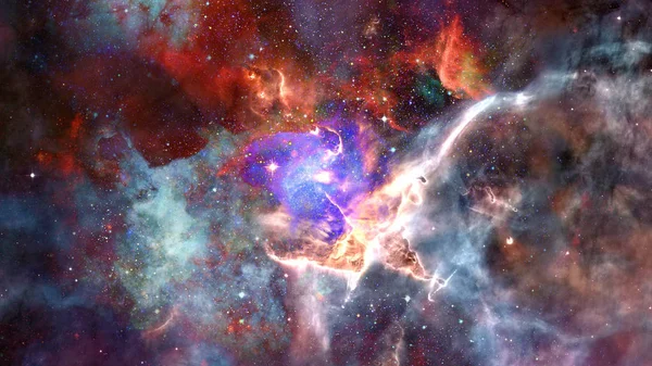 深空星云的影像 美国航天局提供的这一图像的要素 — 图库照片