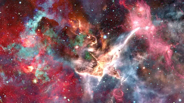 Νεφέλωμα Και Αστέρια Στο Διάστημα Στοιχεία Αυτής Της Εικόνας Που — Φωτογραφία Αρχείου