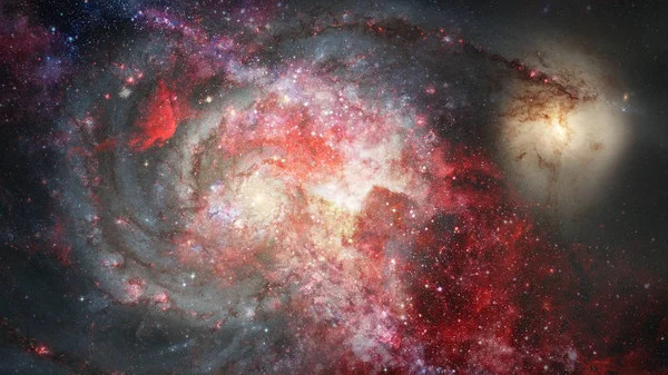 Uzayın derinliklerinde gaz bulutu. Bu görüntünün elementleri NASA tarafından desteklenmektedir.