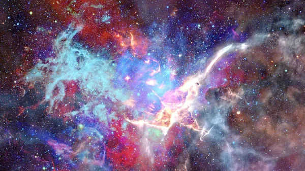 Όμορφο Νεφέλωμα Και Γαλαξίας Στοιχεία Αυτής Της Εικόνας Που Παρέχονται — Φωτογραφία Αρχείου