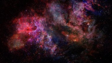 Derin uzayda nebula ve yıldızlar. Bu görüntünün elementleri NASA tarafından desteklenmektedir.