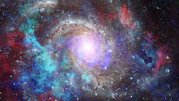 彩色的星云和星团的宇宙中的恒星 这幅图像由美国国家航空航天局提供的元素 — 图库照片