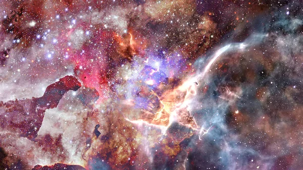 Karanlık Uzayda Nebula Galaksiler Görüntünün Elementleri Nasa Tarafından Desteklenmektedir — Stok fotoğraf