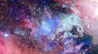 Galaksi ve nebula. Bu görüntünün elementleri NASA tarafından desteklenmektedir