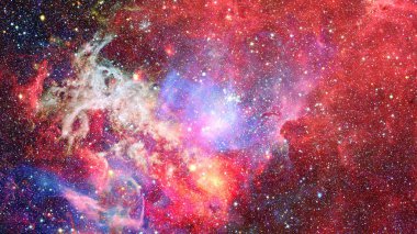 Uzayda nebula. Bu görüntünün elementleri NASA tarafından desteklenmektedir.