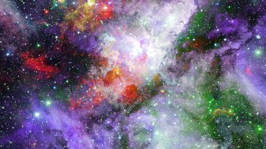 Bulutsunun parlak büyük yıldızlar grubudur. Nasa tarafından döşenmiş bu görüntü unsurları.