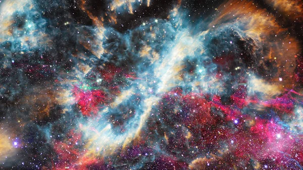 Contexte Scientifique Abstrait Galaxie Nébuleuse Dans Espace Éléments Cette Image — Photo