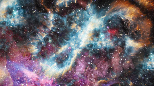 Univerzum Tele Csillagok Köd Galaxy Kép Nasa Berendezett Elemei — Stock Fotó