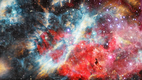 Abstract scientific background - galaxy and nebula in space. Elements of this image furnished by NASA