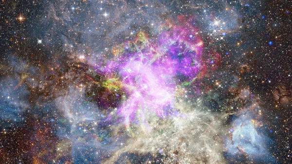 星と星雲の深い宇宙背景 Nasa から提供されたこのイメージの要素 — ストック写真
