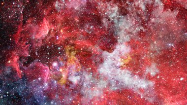 Evrenin arka plan. Yıldız kümesi ve Bulutsusu - uzayda bir bulut. Soyut astronomik gökada. Nasa tarafından döşenmiş bu görüntü unsurları.