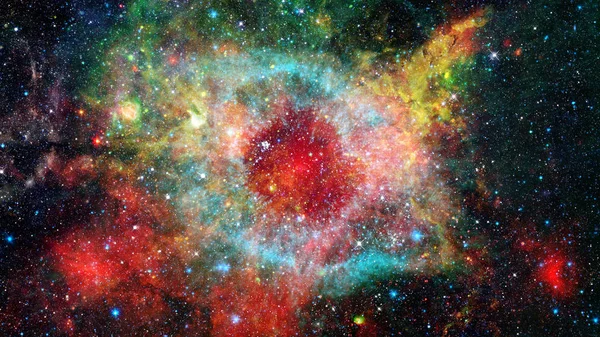 Landscape of star clusters, one million years old. Elements of this image furnished by NASA.