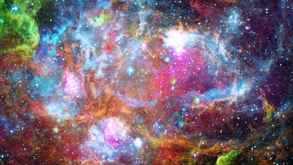 Галактика и туманность. Элементы этого изображения предоставлены НАСА — стоковое фото