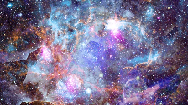 Bela nebulosa e galáxia. Elementos desta imagem fornecidos pela NASA — Fotografia de Stock
