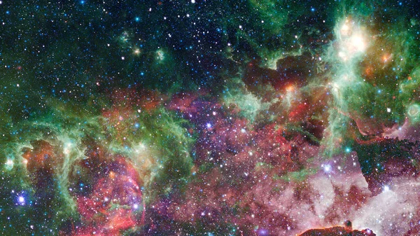 Universo cheio de estrelas e galáxias. Elementos desta imagem fornecidos pela NASA — Fotografia de Stock