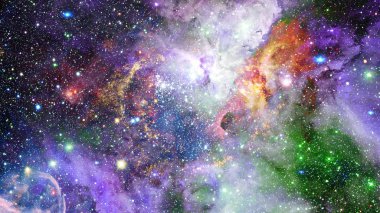 Derin uzayda Helix Nebulası. Bu görüntünün elementleri NASA tarafından desteklenmektedir.