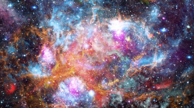 Kozmik sanat, bilim kurgu duvar kağıdı. Derin uzay güzelliği. Nasa tarafından döşenmiş bu görüntü unsurları.