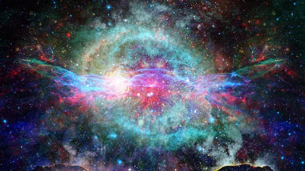 Hvězdnou Hlubokého Vesmíru Mlhoviny Galaxie — Stock fotografie